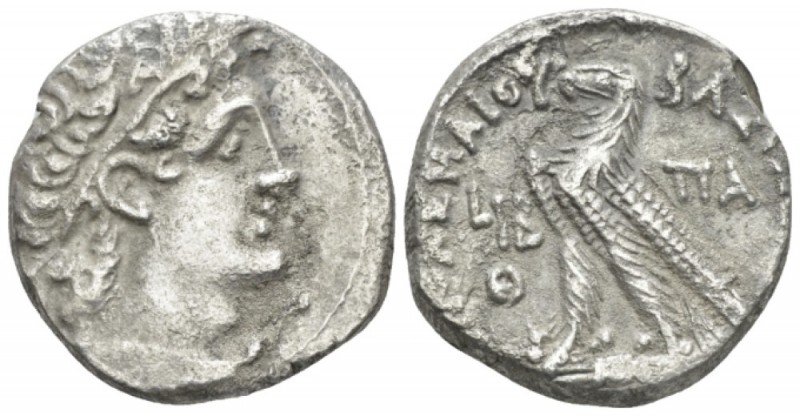 The Ptolemies, Cleopatra III and Ptolemy X, 107-101 Alexandria Tetradrachm circa...