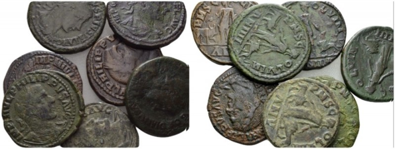 Moesia, Viminacium Philip I, 244-249 Lot 7 bronzes circa 238-249., Æ 20mm., 130....