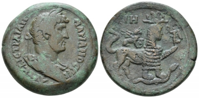 Egypt, Alexandria. Dattari. Hadrian, 117-138 Drachm circa 133-134 (year 18), Æ 3...