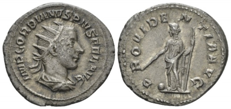 Gordian III, 238-244 Antoninianus circa 243-244, AR 21mm., 4.47g. Radiate, drape...