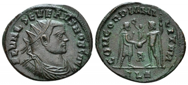 Severus II Caesar 305-306 Radiate Alexandria circa 305-306, Æ 23.5mm., 3.45g. Ra...