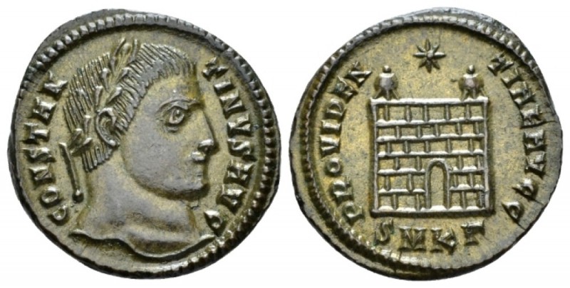 Constantine I, 307-337 Follis Cyzicus circa 324-325, Æ 19.5mm., 3.02g. Laureate ...