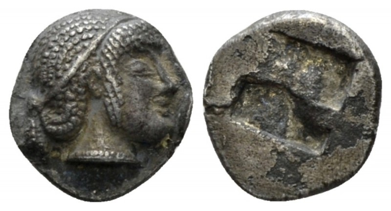 Celtic, Massalia Obol Obol, auriol type circa 525/0-480/70 BC, AR 10mm., 0.74g. ...