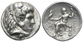 The Seleucid Kings, Seleucus I Nicator, 312- 281 BC Babylon Tetradrachm circa 311-305, AR 27mm., 17.01g. Head of Herakles r., wearing lion skin. Rev. ...