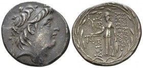 The Seleucid Kings, Antiochus VII Evergetes, 138-129 BC Antioch Tetradrachm circa 138-129, AR 32mm., 16.04g. Diademed head right. Rev. Athena Nikephor...