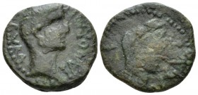 Sicily, Panormus Tiberius, 14-37 Bronze 14-37, Æ 21.5mm., 6.99g. PANORMITANORVM Bare head of Tiberius r. Rev. AVGVS Veiled head of Livia (as Demeter) ...