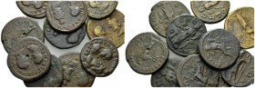 Moesia, Odessus Gordian III, 238-244 Lot of ten Bronzes circa 238-244, Æ 20mm., 118.30g. Lot of ten bronzes, with Gordian III/Serapis and Gordian III/...