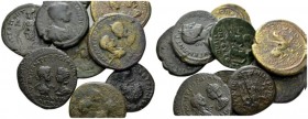 Moesia, Tomis Gordian III, 238-244 Lot of 10 Bronzes circa 238-244, Æ 20mm., 105.44g. Lot of 10 Bronzes: Gordian III/Tranquillina, Gordian III, Maximu...