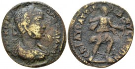 Lydia, Nacrasa Gordian III, 238-244 Bronze circa 238-244, Æ 28.5mm., 9.45g. Laureate, draped and cuirassed bust r. Rev. Artemis advancing r., holding ...