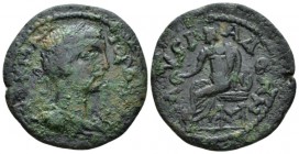 Phrygia, Lysias Gordian III, 238-244 Bronze 238-244, Æ 28mm., 8.89g. Laureate, draped and cuirassed bust r. Rev. Λ−VCI-AΔΕΩΝ Cybele seated l., holding...
