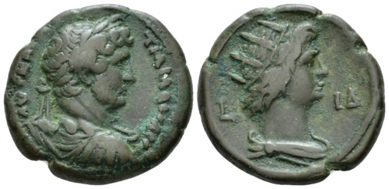 Egypt, Alexandria Hadrian, 117-138 Tetradrachm circa 129-130 (year 4), billon 25...