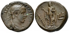 Egypt, Alexandria Severus Alexander, 222-235 Tetradrachm 231-232 (year 11), billon 23.5mm., 11.21g. Laureate, draped, and cuirassed bust r. Rev. Elpis...