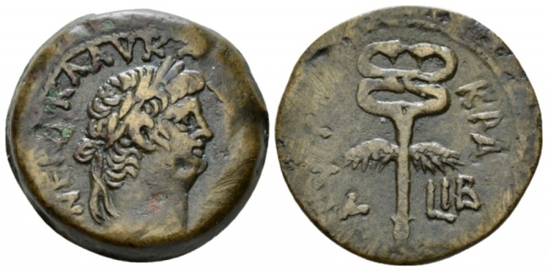 Egypt, Alexandria. Dattari. Nero, 54-68 Hemidrachm circa 65-66 (year 12), Æ 25.5...