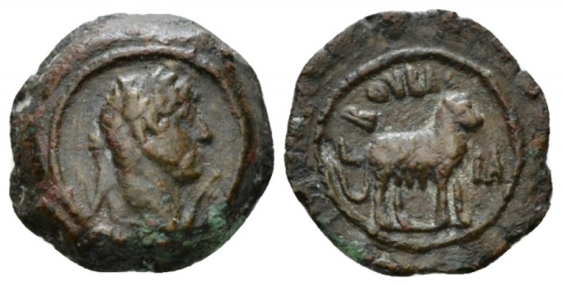 Egypt, Bubastite. Dattari Hadrian, 117-138 Dichalkon circa 126-127 (year 11), Æ ...