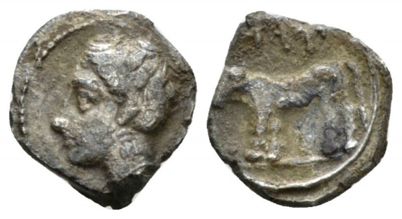 Sicily, Panormus (as Ziz) Litra circa 410-400, AR 10mm., 0.66g. Sicily, Panormus...