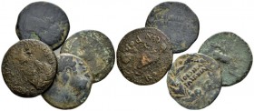 Hispania, Irippo. Italia. Colonia Patricia Claudius, 41-54 Lot of 4 coins: 41-54, Æ 20mm., 35.79g. Lot of 4 coins: Irippo. Italia. Colonia Patricia.
...