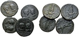 Thrace, Anchialus Gordian III, 238-244 Lot of 4 coins circa 238-244, Æ 20mm., 46.64g. Lot of 4 coins: Gordian II and Tranquillina.

Very Fine.

 ...