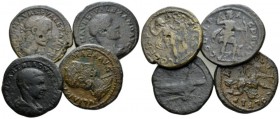 Thrace, Deultum Severus Alexander, 222-235 Lot of 4 bronzes circa 218-244, Æ 20mm., 33.13g. Lot of 4 bronzes(S. Alexander, Julia Mamaea, Gordian III, ...
