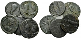 Moesia, Odessus Gordian III, 238-244 Lot of 5 coins. circa 238-244, Æ 22mm., 47.84g. Lot of 5 coins, Gordian III and Caracalla.

Good Fine-About Ver...