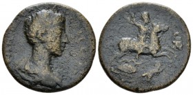 Corinthia, Corinth Commodus, 177-192 Bronze circa 177-192, Æ 25mm., 8.70g. Bare-headed, draped and cuirassed bust r. Rev. The Emperor (Marcus Aurelius...