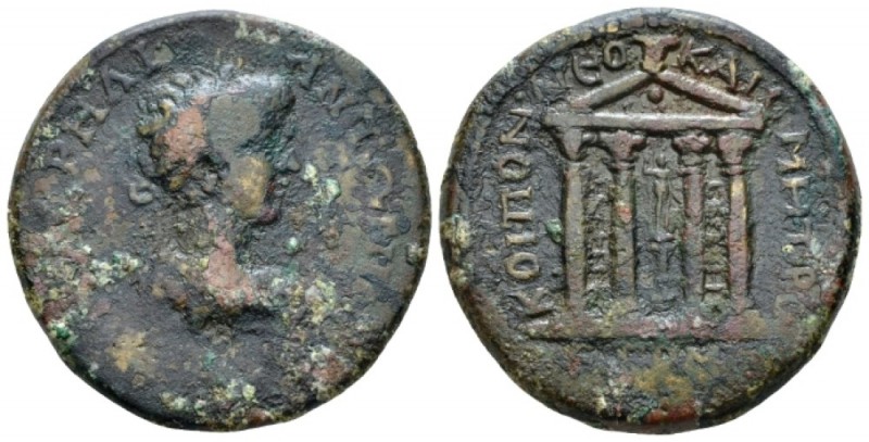 Pontus, Neocaesarea Caracalla, 198-217 Bronze circa 205-206, Æ 30mm., 16.23g. La...