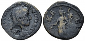 Bithynia, Nicaea Maximinus I, 235-238 Bronze circa 235-238, Æ 24.5mm., 6.59g. Laureate, draped and cuirassed bust r. Rev. Concordia standing l., holdi...