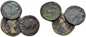 Bithynia, Nicomedia Trajan Decius, 249-251 Lot of three bronzes circa 249-251, Æ 20mm., 19.56g. Lot of three Bronzes: S. Alexander, T. Decius, Valeria...