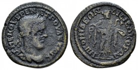 Bithynia, Nicomedia Herennius Etruscus, 251 Bronze circa 251, Æ 21.5mm., 4.26g. Laureate, draped and cuirassed bust r. Rev. Hygieia standing r., feedi...