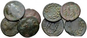 Mysia, Cyzicus Pseudo-autonomous Lot of 4 Bronzes III cent., Æ 22mm., 38.97g. Lot of 4 bronzes.

Good Fine.

 

In addition, winning bids of EEC...