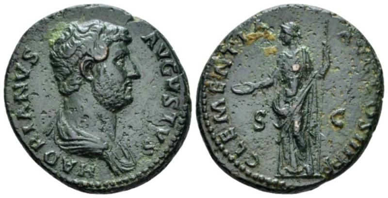 Hadrian, 117-138 As circa 132-134, Æ 25.5mm., 10.06g. Bare-headed and draped bus...