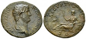 Hadrian, 117-138 As circa 134-138, Æ 27mm., 8.23g. Hadrian, 117-138. As Rome, 134-138, Æ 26mm, Laureate, draped bust r. Rev. Egypt recling l., holding...