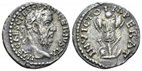 Pescennius Niger, 193-194 Denarius Antioch circa 193-194, AR 17mm., 2.20g. Laureate head r. Rev. Trophy. C 33 RIC 34a

Rare. Old cabinet tone, Good ...