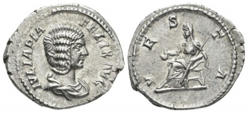 Julia Domna, wife of Septimius Severus Denarius circa 211-217, AR 21.5mm., 3.09g...