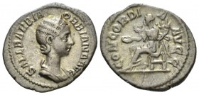 Orbiana, wife of Severus Alexander Denarius circa 225, AR 20mm., 2.68g. Orbiana, wife of Severus Alexander. Denarius Rome, 225, AR 19mm, Draped and di...