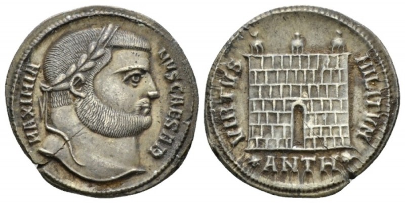 Galerius Maximianus Caesar, 293-305. Argenteus Antioch circa 298, AR 21mm., 3.21...