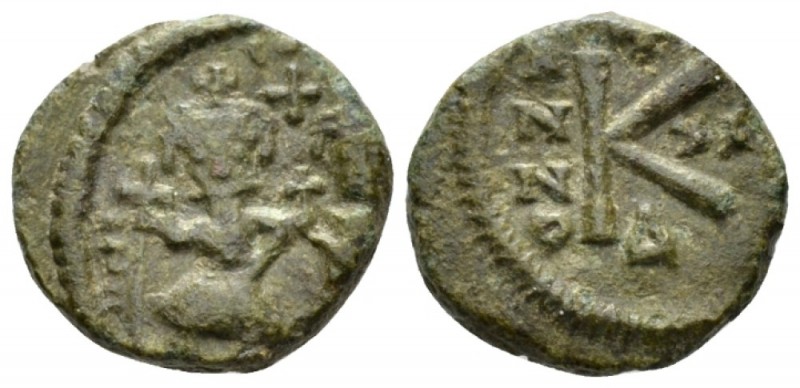 Heraclius, 610-641 Half-Follis Ravenna circa 630-631, Æ 16.5mm., 3.81g. Heracliu...