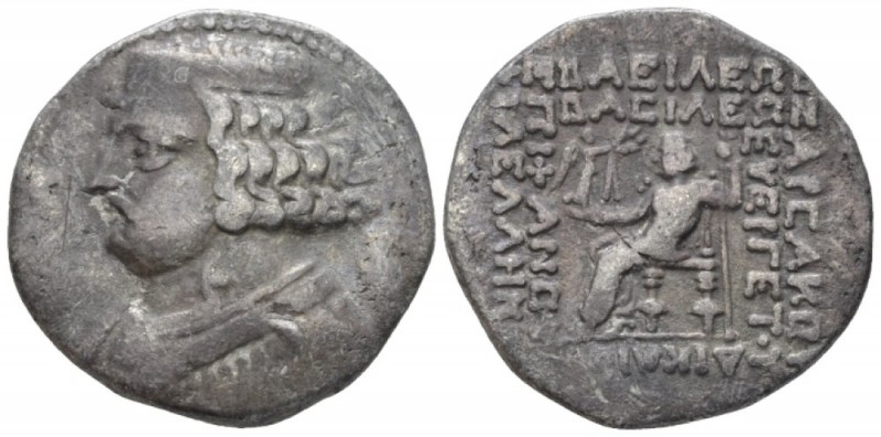 Parthia, Orodes II, 57-38 Seleukeia on the Tigris Tetradrachm circa 57-38, AR 29...