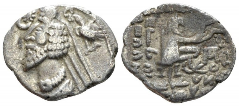 Parthia, Phraates IV, 38/-2. Mithradatkart Drachm circa 38-32, AR 20mm., 2.81g. ...