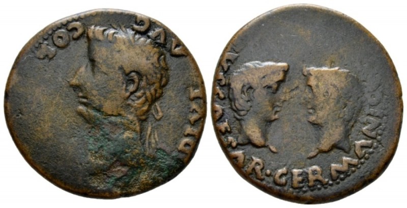 Hispania, Romula Tiberius, 14-37 Bronze circa 14-37, Æ 29.5mm., 13.54g. Laureate...