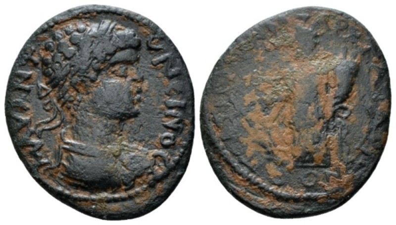 Phrygia, Peltae Caracalla, 198-217 Bronze circa 198-217, Æ 21mm., 4.45g. Laureat...