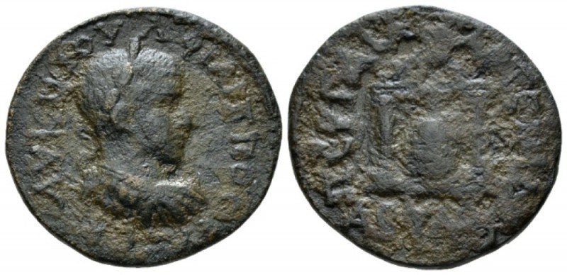 Pamphilia, Perga Philip II, 247-249 Bronze circa 247-249, Æ 28mm., 9.66g. Laurea...