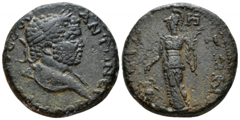 Pamphilia, Side Caracalla, 198-217 Bronze circa 198-217, Æ 29mm., 15.46g. Laurea...