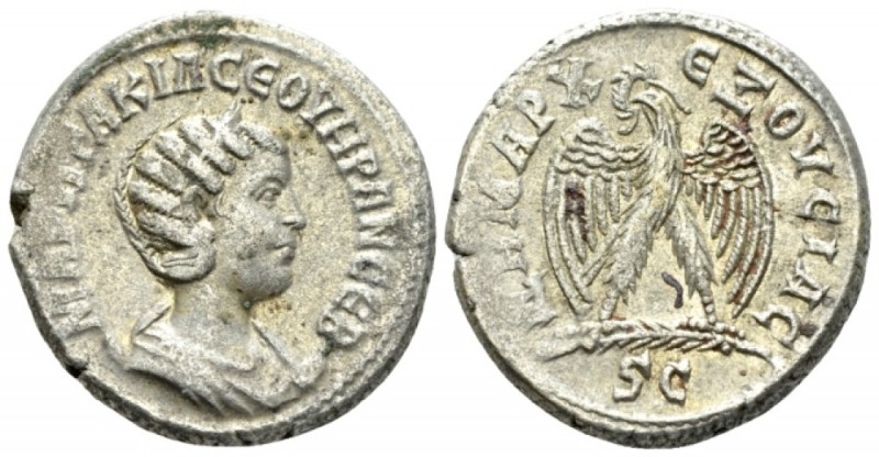 Otacilia Severa, wife of Philip I Tetradrachm Antioch (Seleucis and Pieria) circ...