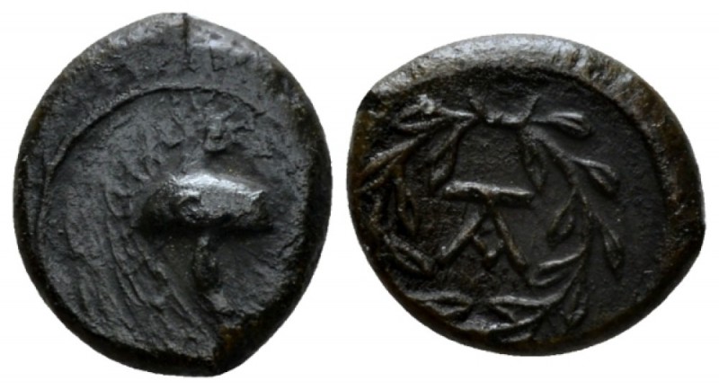 Sicily, The Campanian mercenaries Tauromenium Bronze circa 354-344, Æ 13mm., 1.8...