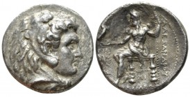 Kingdom of Macedon, Alexander III, 336 – 323 and posthumous issue Babylon Tetradrachm circa 311-305, AR 28mm., 15.12g. Head of Heracles r., wearing li...