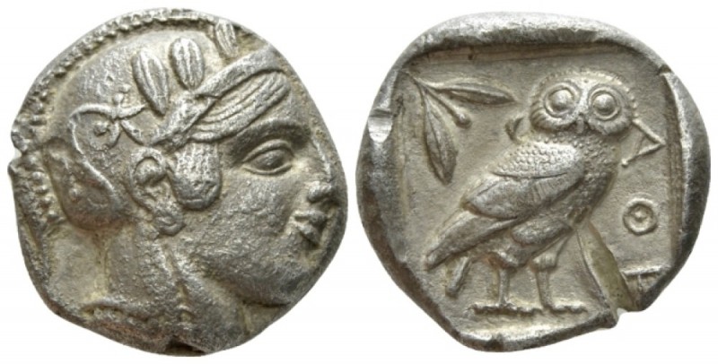 Attica, Athens Tetradrachm circa 440-420, Æ 24.5mm., 16.95g. Head of Athena r., ...