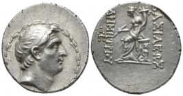 The Seleucid Kings, Demetrius I Soter, 162-150 BC Antioch Tetradrachm circa 162-155, AR 30mm., 16.81g. Diademed head r. Rev. Tyche holding arrow and c...