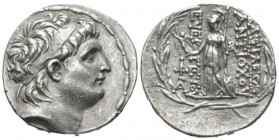The Seleucid Kings, Antiochus VII Evergetes, 138-129 BC Antioch on the Orontes Tetradrachm circa 138-129, AR 28mm., 16.73g. Diademed head r. Rev. Athe...