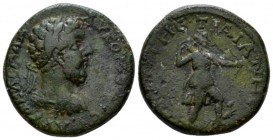 Thrace, Augusta Traiana Commodus, 177-192 Bronze circa 177-192, Æ 23mm., 8.64g. Laureate, draped and cuirassed bust r. Rev. Artemis advancing, r., dra...
