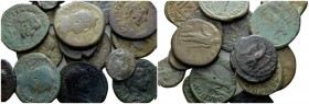Thrace, Hadrianopolis Caracalla, 198-217 Lot of 15 Bronzes cirac II-III cent., Æ 20mm., 144.29g. Lot of 15 Bronze, including Caracalla, Gordian III, F...
